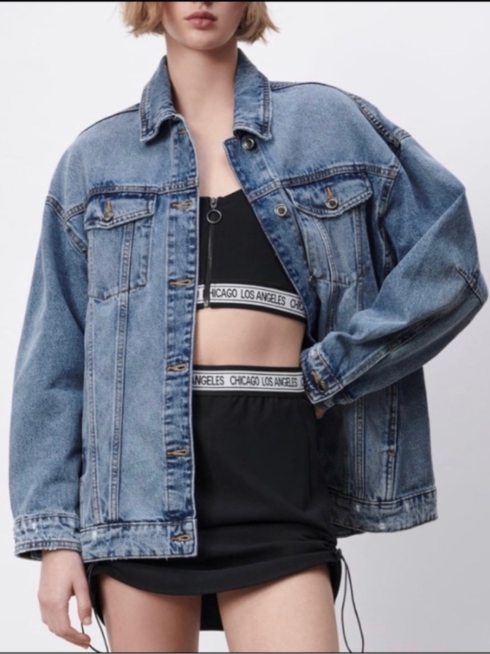 Zara Oversized Denim Jacket